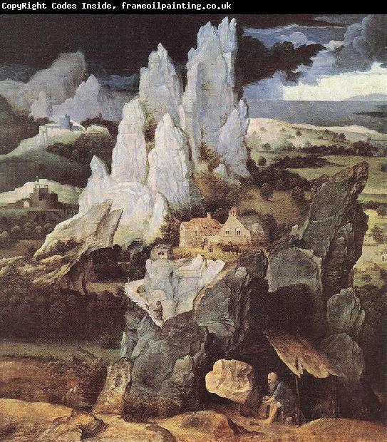 PATENIER, Joachim St Jerome in Rocky Landscape af
